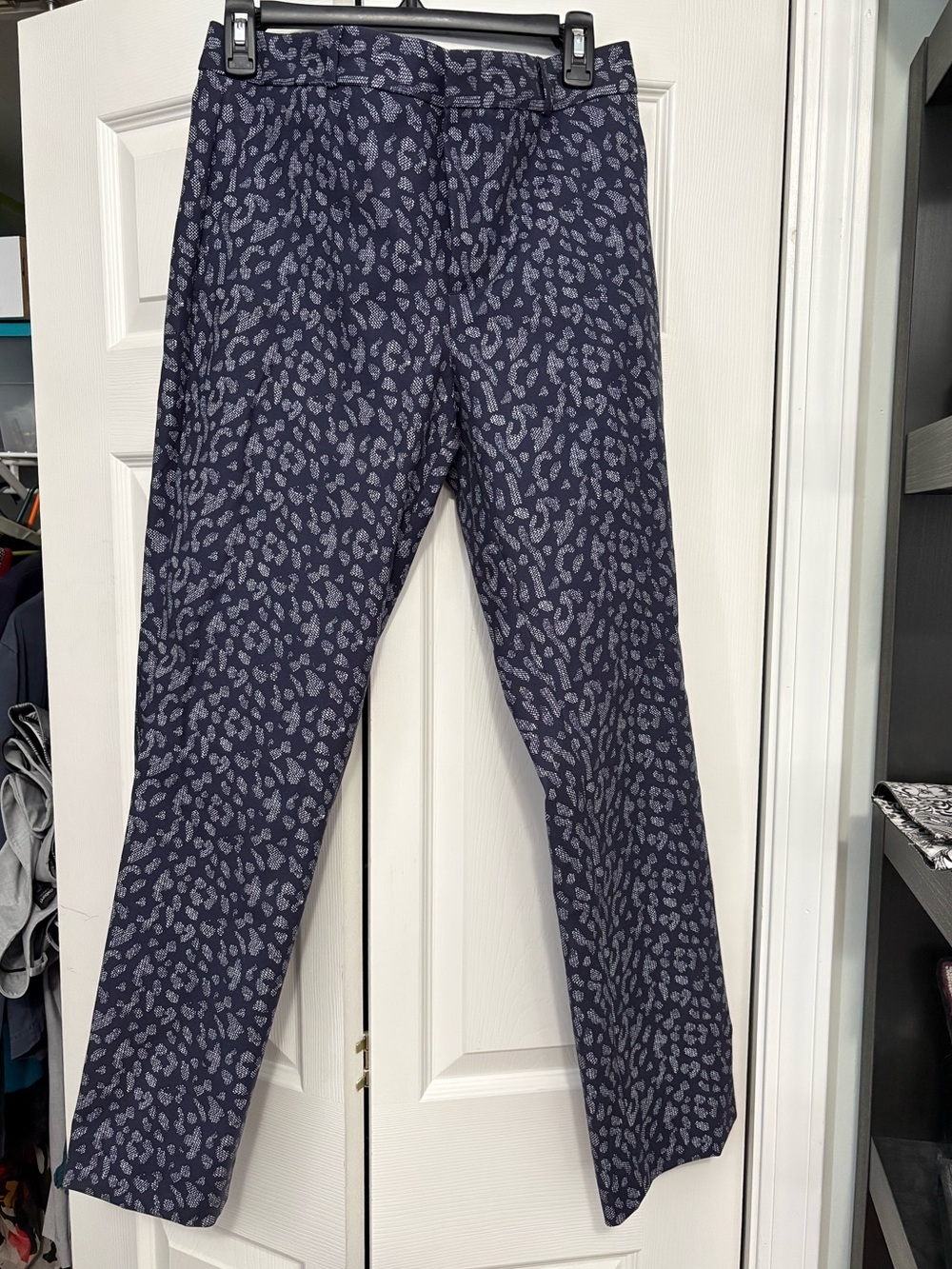NWT banana republic Navy leopard print suit pants